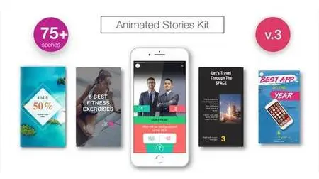 Videohive Animated Stories Kit // Instagram, Snapchat, Facebook V3 21437547