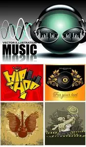 Music Lounge Vector Set