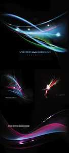 Black Abstract Backgrounds Vector 2