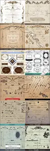 Vector - Vintage caligraphic collection