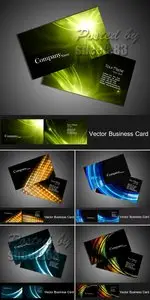 Abstract Business Cards Vector