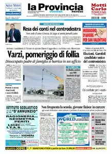 LA PROVINCIA PAVESE 07 FEBBRAIO 2010