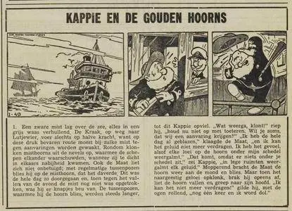 Kranten Strips 00 Kappie V054 Kappie En De Verzonken Stad De Bel 1961