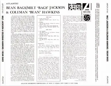 Milt Jackson & Coleman Hawkins - Bean Bags (1958) {2012 Japan Jazz Best Collection 1000 Series WPCR-27161}