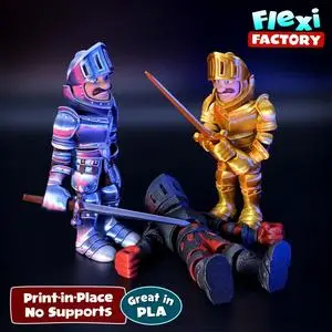 Flexi Print-in-Place Knight