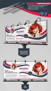 GraphicRiver Beauty Salon Business Billboard Roll-up
