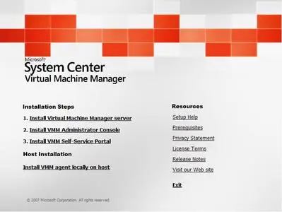 Microsoft System Center Virtual Machine Manager 2007