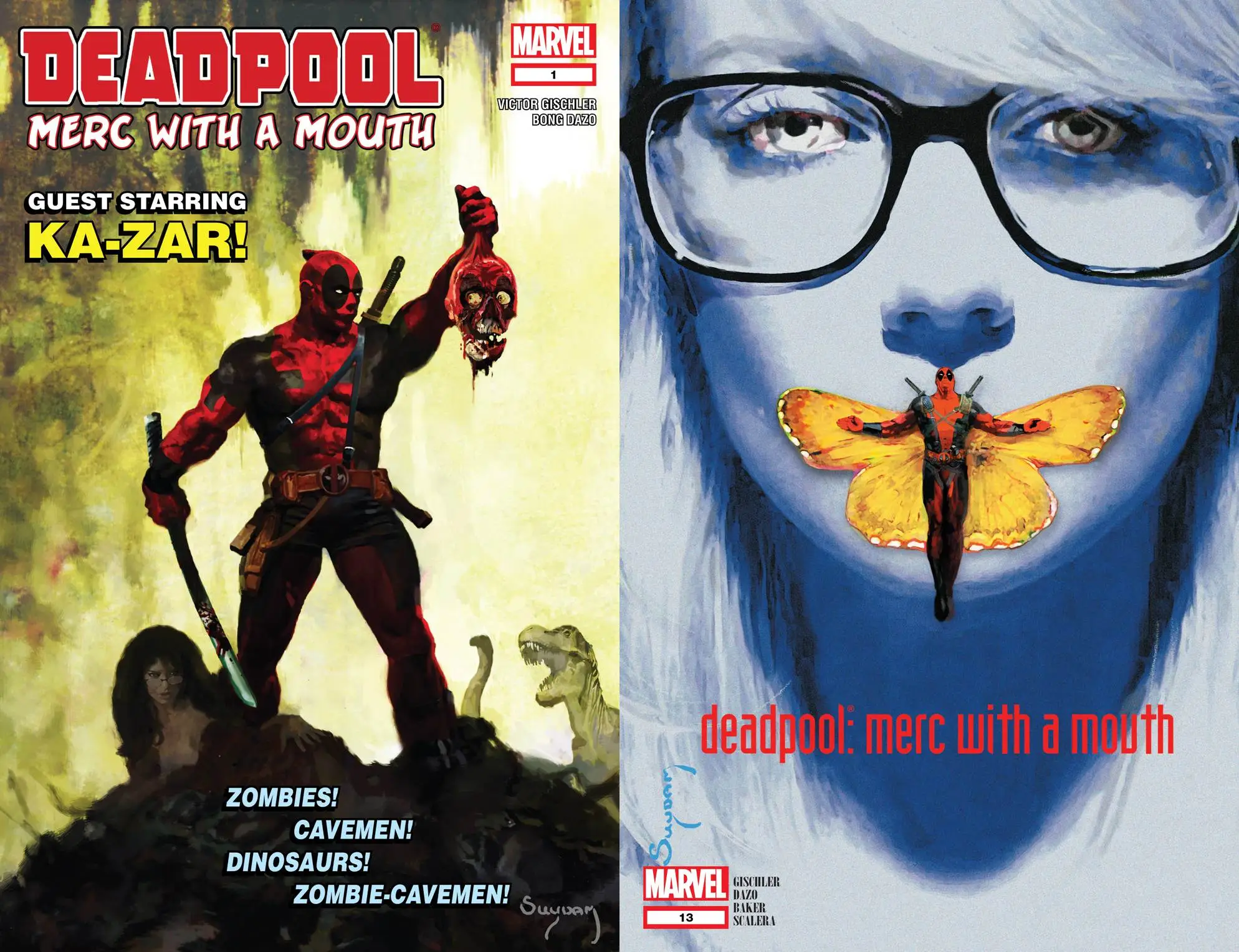 Deadpool - Merc With a Mouth #1-13 + TPB Cover (2009-2011) Complete