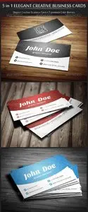 GraphicRiver 5 in 1 Creative Elegant Business Card Template