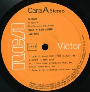 Lou Reed ‎– Rock N Roll Animal {Original SP} vinyl rip 24/96