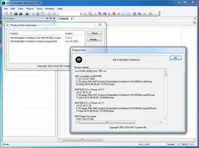 IAR Embedded Workbench for MSP430 version 7.12.1