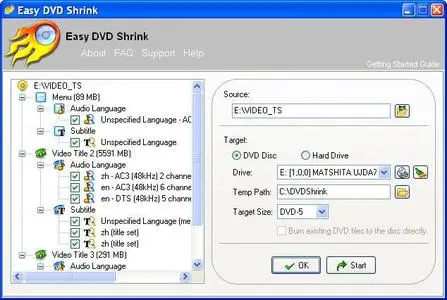 Easy DVD Shrink ver.3.0.24