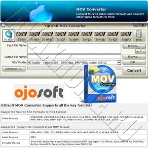 OJOsoft MOV Converter v2.5.0.1103