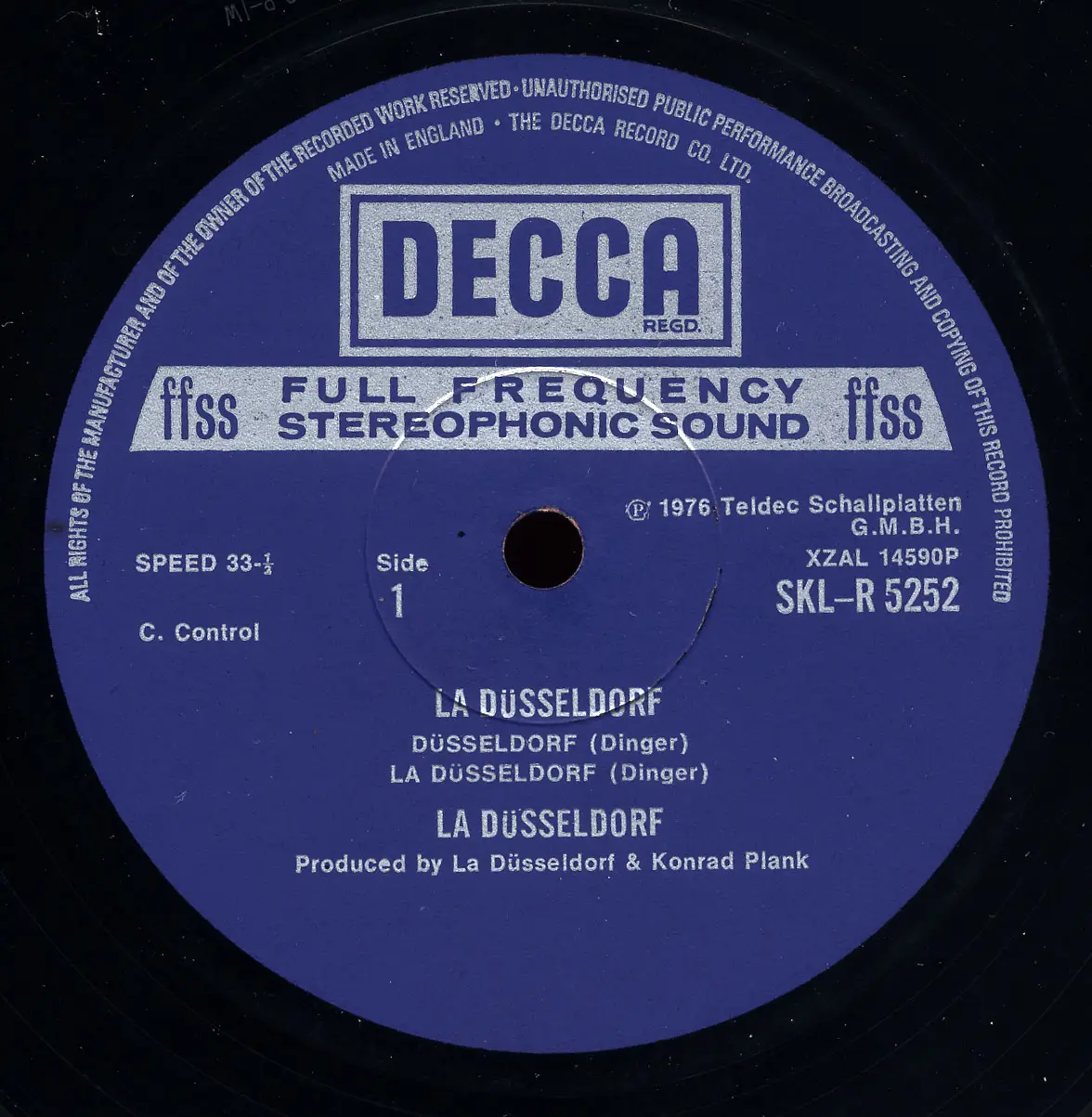 La Düsseldorf - La Düsseldorf (Decca 1976) 24-bit/96kHz Vinyl Rip