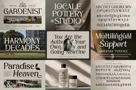 Gardenist - Decorative Serif Font