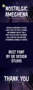 Nostalgic Ameghena - Round Font 6UQBLAH