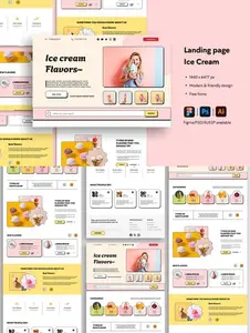 Ice Cream Shop Website Landing Page EUSEB3P