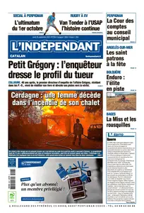 L'Indépendant - 26 Septembre 2024