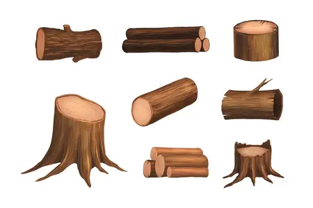 EE - Wood Tree Logs 4SWM6J3