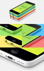 3D View iPhone 5C Psd Pro Mockup