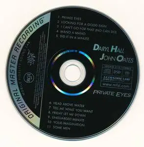 Daryl Hall & John Oates - Private Eyes (1981) [MFSL UDSACD 2115] Re-up
