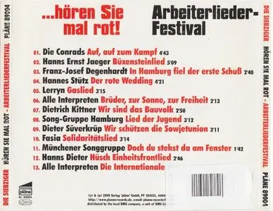 VA - ... hören Sie mal rot! Arbeiterlieder-Festival [pläne 89004] {Germany 1998}