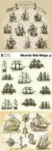 Vectors - Sketch Old Ships 4