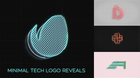 Minimal Tech Logo Reveals - Project for After Effects (VideoHive)