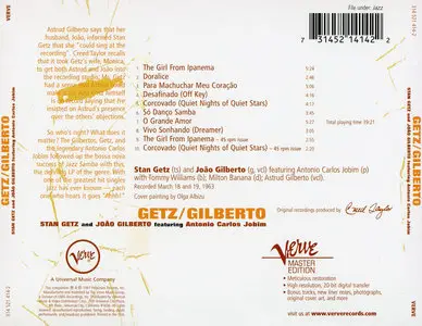 Stan Getz & Joao Gilberto - Getz/Gilberto (1964) [1997 Verve Master Edition]