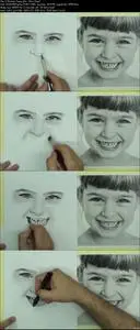 Realistic Drawing of Funny girl + Photoshop