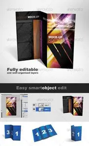 GraphicRiver Tri-Fold Brochure Mock-up Pack - 3 Styles