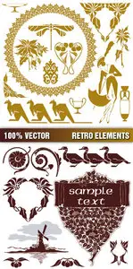Stock Vector - Retro Elements