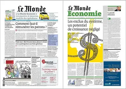 Le Monde 24 mars 2009 + Supplément Economie