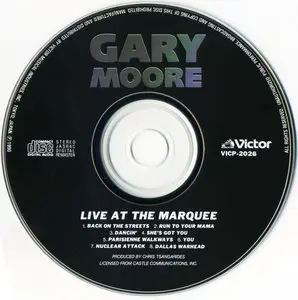 Gary Moore - Live At The Marquee (1983) [Victor VICP-2026, Japan]