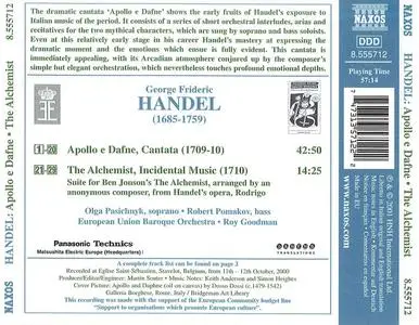 Roy Goodman, European Union Baroque Orchestra - George Frideric Handel: Apollo e Dafne; The Alchemist (2001)