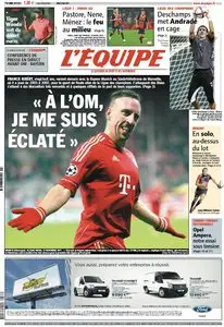 L'Equipe Edition du Mardi 27 Mars 2012
