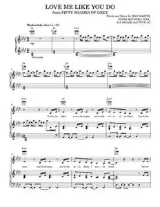 Love Me Like You Do (from 'Fifty Shades Of Grey') - Ellie Goulding (Piano-Vocal-Guitar)