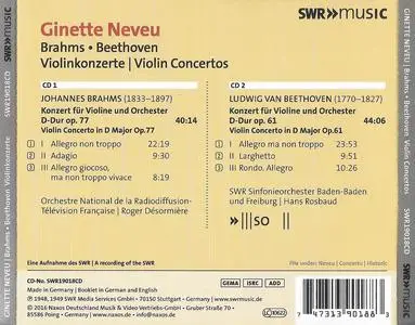 Ginette Neveu - Beethoven & Brahms: Violin Concertos (2016)