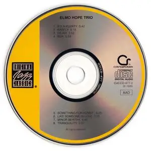 Elmo Hope - Elmo Hope with Jimmy Bond & Frank Butler (1959) {Contemporary OJCCD-477-2 rel 1990}