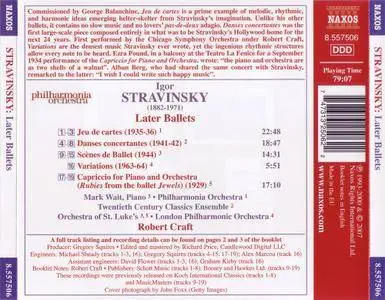 Robert Craft - Igor Stravinsky: Later Ballets (2007)