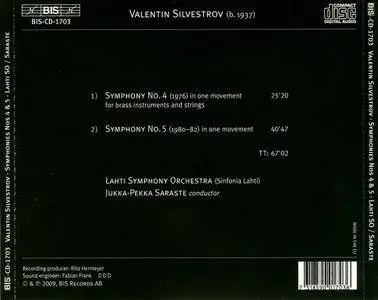 Lahti SO, Jukka-Pekka Saraste - Valentin Silvestrov: Symphonies Nos. 4 & 5 (2009)