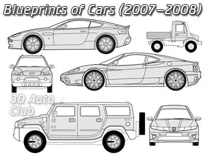 Blueprints of Cars 2007-2008