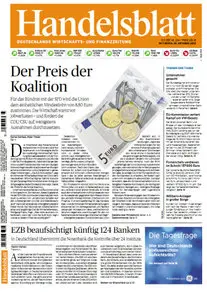 Das Handelsblatt vom 23 Oktober 2013
