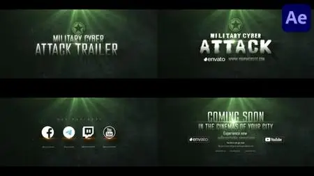Military Cyber Attack Trailer for After Effects 50821681