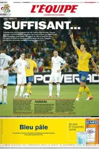 L'Equipe Edition du Mercredi 20 Juin 2012