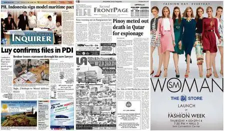 Philippine Daily Inquirer – May 24, 2014