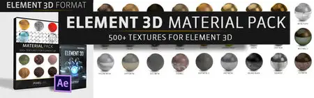 The Pixel Lab Material Pack For Element 3D V2