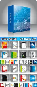 Stock Vector - Software Box