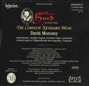 William Byrd - The Complete Keyboard Music - Davitt Moroney (1999) {7CD Set, Hyperion CDA66551/7}