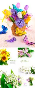 Stock Photo - Flower Cards 2